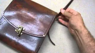 Steampunk Leather Messenger Bag