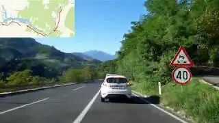 Tarčin - Ivan Sedlo - Konjic - Jablanica, magistralna cesta M5 avgust 2019.