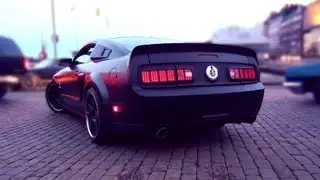 KNIGHT RIDER?! Custom Shelby Mustang GT500 - V8 sound, walkaround, hard acceleration!