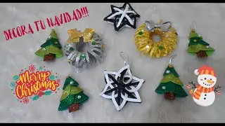 ESFERAS/COLGANTES NAVIDEÑOS DE FOAMI!!!