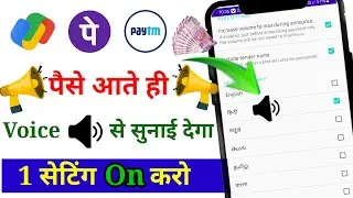 Phone Pay Voice Notification Kaise Chalun Karen  || How To Enable Phone Pay Voice Alert