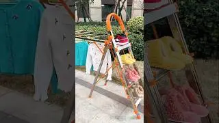 2 In 1 Ladder Clothesline #gadgets #product #ladderclothesline #shorts