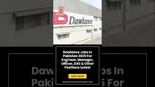 Dawlance Company Jobs @Opportunities365 #shorts #jobs #pakistan