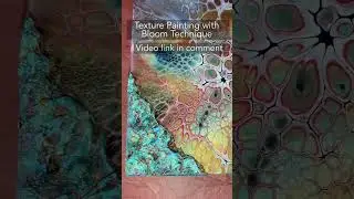 Fluid Art/Texture Painting with Bloom Technique/Acrylic Painting/Fluid Art Painting #shorts