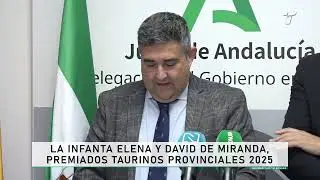 La Infanta Elena y David de Miranda, premios Taurinos provinciales 2025