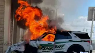 Off-duty Orlando firefighter pulls Seminole County deputy from burning wreck, officials say