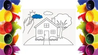 Baby Doll House Coloring | Coloring Page with Markers | Relaxing Art | Mini Artists World