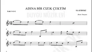 Adına bir cızık çektim solfej ( Ferhat kaşıkçı )
