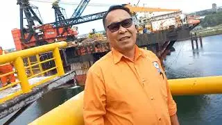 Standby  Rotterdom Holland Kapal Heerema Thiaft  Bersama kapal Lama Balder