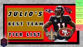 Tier Listing: Julio Jones's Best-Worst Destinations! 13 Teams Included! ||NFL||