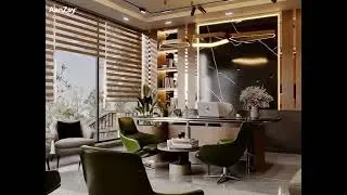 CEO Office Interior Design by AenZay #interiordesigner #officeinterior #reelsfyp