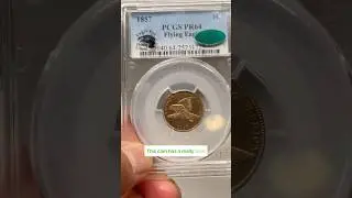 Coin of the Week. Awesome 1857 Proof Flying Eagle Cent! #coins #flyingeagle #rarecoins #numismatics