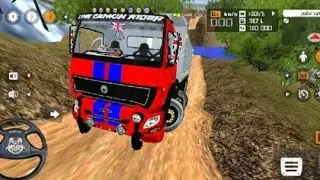 Haevy powerfull truck meterial transport driving simulator Indonesia please like share and subscribe