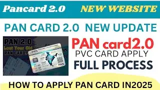 PAN Card 2.0 NEW Update | Apply PVC PAN Card Online 2025 @starzonechanel 