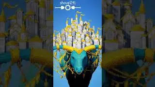 Building a Golden Castle in Minecraft