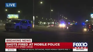 Suspects fire at Mobile Police during high-speed chase