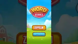 Word Bubble Game 3D | Daily Challenge (ZEPPELIN) #games #shortvideo #shortfeed #shorts
