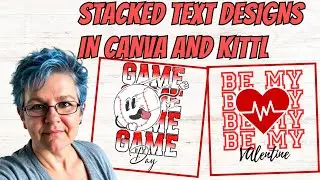 How To Make Stacked Text Designs In Canva & Kittl