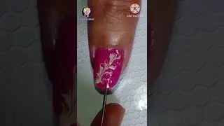 Needle nail art for beginners #nailsbyamrita #shorts #needlenailart