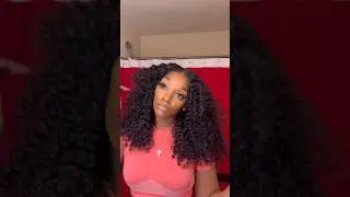 RESHINE HAIR KINKY CURLY GLUELESS WIG 18&rdquo; #gluelesswig #kinkycurlyhair #hdlace #curlyhair #wearandgo