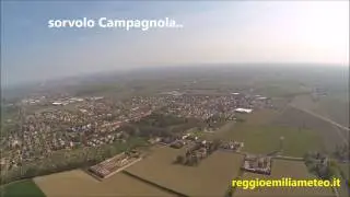 In volo sulla Bassa reggiana, tra Novellara, Campagnola e il sentiero CAI 608