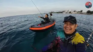 Kayak Fishing || Micro jig x Bait and Wait || sabi ko na Barbie 🤣
