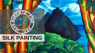 Jean-Baptiste watercolour silk Painting | SAINT LUCIA ART