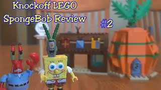 SpongeBob Snap & Switch Pineapple House & Krusty Krab | Knockoff Lego Review