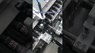 Auto Lipstick side labeling machine #labelingmachine #lipsticklabelingmachine #sidelabelingmachine