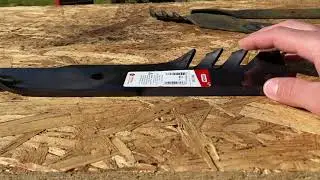 Oregon G6 Gator Blades on my John Deere 318