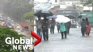 India&rsquo;s west coast hit with heavy rainfall as monsoon season begins early