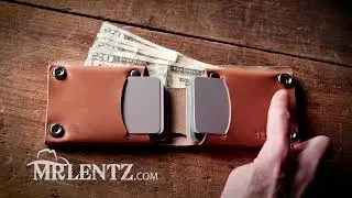 Mens Leather Snap Wallet That Won't Break a Stitch USA Made by Mr. Lentz
