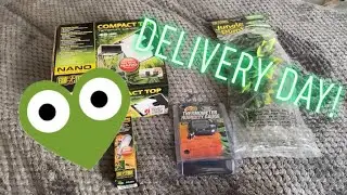 ExoTerra Compact Top Terrarium Canopy (Nano) and other delivery items!