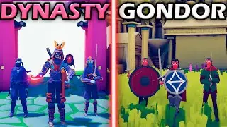 DYNASTY TEAM vs GONDOR - Totally Accurate Battle Simulator | TABS