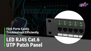 LED RJ45 Cat.6 UTP Patch Panel: High-Density Network Tracing