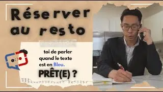 DIALOGUE en français #4 - TELEPHONER AU RESTAURANT
