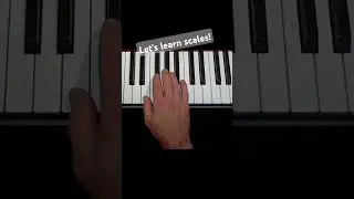 E major Right Hand piano scale. #letslearnscales