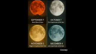 Blood Moon | Biggest & Brightest Moon | First SuperMoon | Last SuperMoon of the year