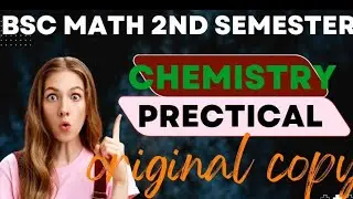 Bsc maths 2nd sem. chemistry prectical original copy 📖🎯🎯#bscmaths #important #point #short #viral🎯🎯