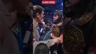 Cam Skattebo & Andrew Schulz Get Into Wild Brawl With Dominik Mysterio on RAW #shorts #wrestling
