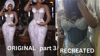 HOW TO CUT AND ADD THE YOKE/ BASQUE /DRAPING THE WRAPPER ILLUSION OF THIS BEAUTIFUL CORSET DRESS