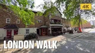 Southbank Riverwalk: 4K London Walking Tour - Sunny -  Jubilee Walkway, Gabriel's Wharf, Oxo Tower.