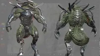 Custom Alpha in Zbrush - Scales and Reptile
