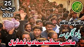 Matam E Matam | 25 Rajab 2026 Yadgar Pursa | Shadat Imam Musa Kazim as | Dhudial Party