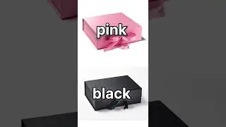 pink vs black gift box challenge 🥳 #giftbox #gift #shortfeed #shorts
