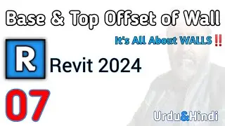 Use Top Offset and Base Offset Option in Revit Architecture | Revit Architecture 2024 | Class-07