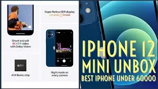 Iphone 12 mini Unbox | Best iphone with A14 Bionic chip | Better screen Resolution | 5G COMPATIBLE