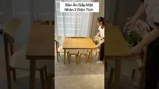 [Make it simple] Double Face Dining Table - B&agrave;n Ăn Gấp Mặt Th&aacute;o Lắp