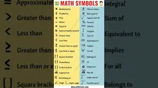 mathematics symbol