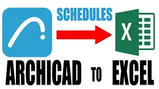 ArchiCAD Tip: How to Export ArchiCAD Schedules to Excel (FAST & ACCURATE)